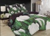 Fashion style reactive printed bed sheet set