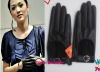 Fashionable Lady drive Short Leather GLoves 100% Authentic(Black)