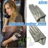 Fashionable Short Five-Finger half gloves from sex and the city (Silver)