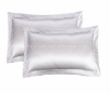 Fashionable design silvery color 100% silk neck pillow for sleeping use