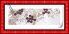 Fashionable handmade embroidery design on mesh fabric for wedding