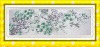 Fashionable handmade embroidery design on mesh fabric for wedding
