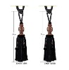 Fashionable hi-quality decorative 100% polyester curtain tieback bead tassels