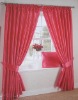 Faux silk curtain