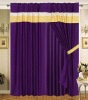 Faux silk curtain