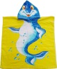 Fish Printing Hooded beach towel/ children hooded towel
