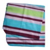 Fleece blanket/strip print blanket-- FY0236