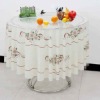 Flexible smooth decorative round pvc tablecloth