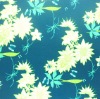 Floating Yellow Flower swimwear lycra tricot knit polyamide spandex fabric