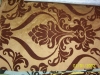 Flock-Printed Silk Fabric