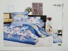 Flocked comforter set, 7pcs comforter set, bedding set