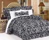 Flocked comforter set, 7pcs comforter set, bedding set