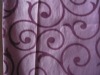 Flocked curtain fabric