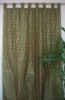 Flocked organza curtain