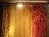 Flocked organza curtain/organza curtain with flocking