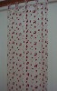 Flocking organza curtain