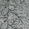 Flocking printed curtain Fabric