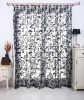 Flocking shower curtain