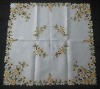 Floral  Embroidery Table Cloth