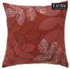 Floral Faux Suede Cushion