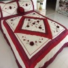 Floral applique comforter bedding set