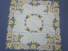 Floral embroidery Table Cloth