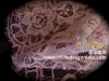 Floral lace with fabric