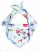 Flower Pattern Casual Square Scarf For All Ladies