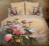 Flower and Bird Photo printed Bedding set/Bed Sheet