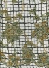 Flower embroidery fabric design with beads for garment