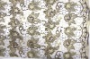 Flower new design embroidery fabric for apparel decoration