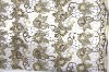 Flower new design embroidery fabric for apparel decoration