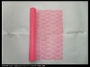 Flower pink mesh roll for decoration.