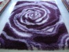 Flower shaggy carpet