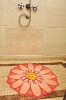 Flower shape PVC Fancy Mat,Anti-slip Shower Mat