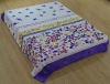 Flowers colar fleece blanket