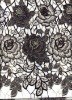 Flowers watersoluble embroidered fabric for garment