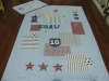 Football applique duvet cover