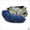 Fox Tail Fur Keychain