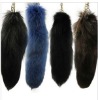 Fox Tail Fur Keychain