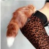 Fox Tail Fur Keychain