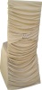 Gathered back chair cover Beige
