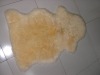 Genuine Natural Sheep Skin Rug Yellow Color