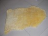 Genuine Sheepskin Rugs Short Hair Yellow Color Natural Sheepskin