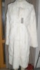 Genuine White Rabbit Fur Coat