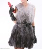 Genuine dyed raccoon fur vest. 100% real raccoon fur vest with fashion design. Hot selling fur vest on wholesale price