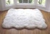 Genuine sheepskin rug--8pelt(natural white)