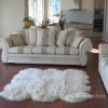 Genuine sheepskin rug six pelt