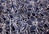 Glass Yarn Handmade embroidery fabric for dress and garment