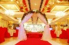 Glitter attractive snow organza wedding curtain/organza roll for wedding decoration and hotel decoration